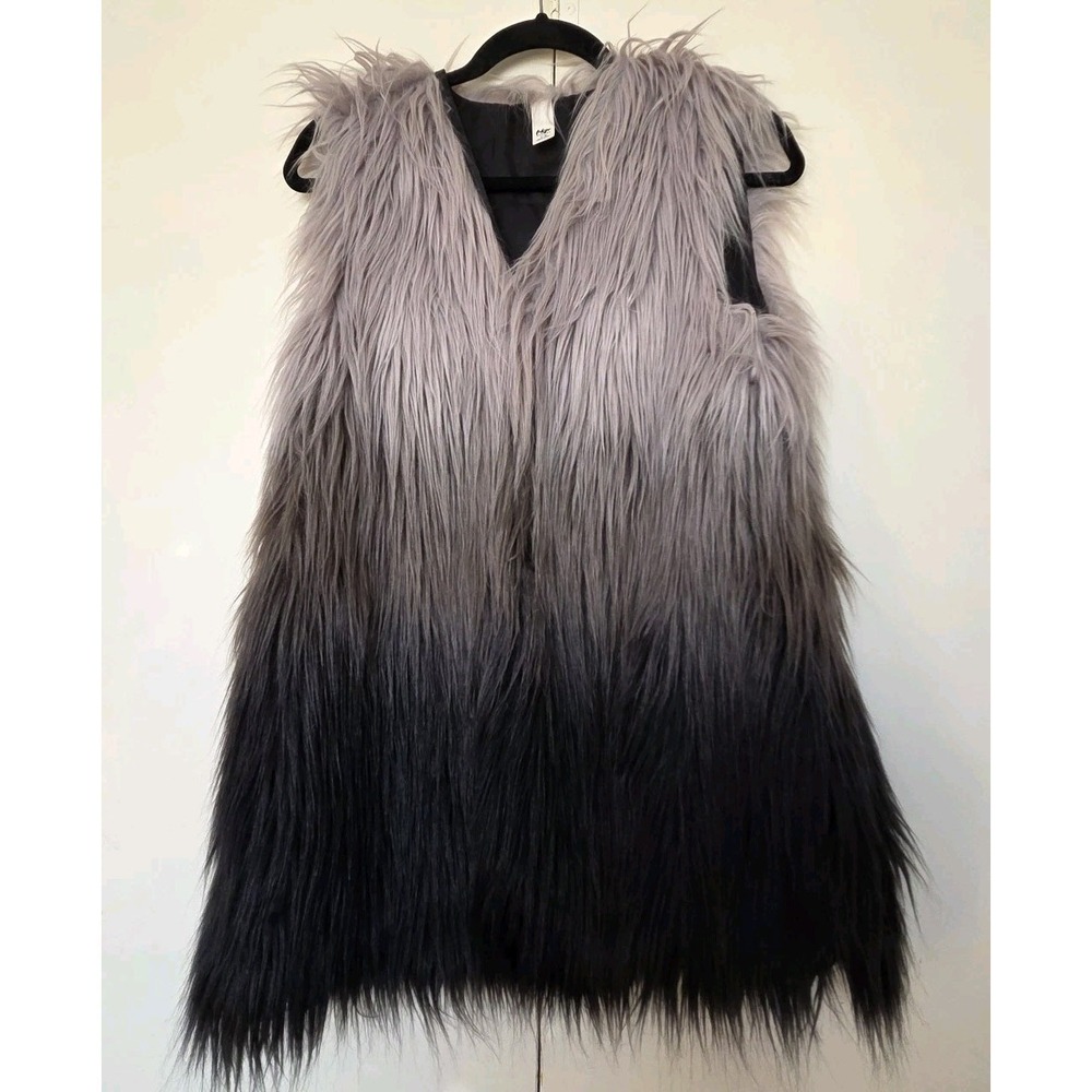 tokyo DARLING Faux Fur Ombré Vest Dark Beige/Brown/Black Size S/M